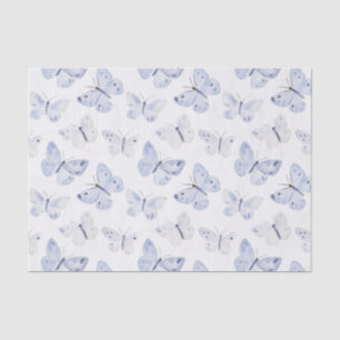  Paarse Witte Vlinders Verjaardag Tissuepapier