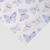 Paarse Witte Vlinders Verjaardag Tissuepapier (Detail)