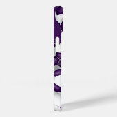 Paarse witte voetbal team kleuren sportpatroon Case-Mate iPhone case (Achterkant / Rechts)