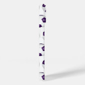 paarse witte voetballen patroon monogram Case-Mate iPhone case (Achterkant / Rechts)