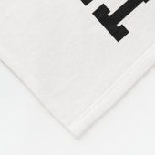 Paarse, witte volleybalcoach cadeaus op maat fleece deken (Hoek)