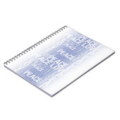 Paarse Witte Vrede Liefde Notitieboek (Linkerzijde)