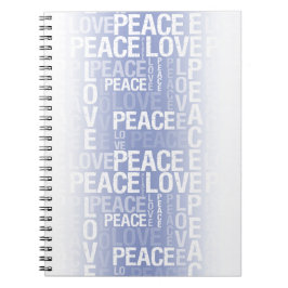 Paarse Witte Vrede Liefde Notitieboek