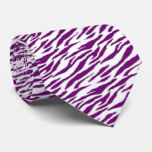 paarse/witte zebraafdruk stropdas (Opgerold)