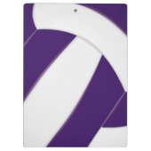 paarse witteborden volleybalcoach klembord (Achterkant)