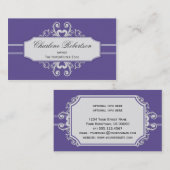 Paarse wittruien Visitekaartje (Voorkant / Achterkant)