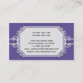 Paarse wittruien Visitekaartje (Achterkant)