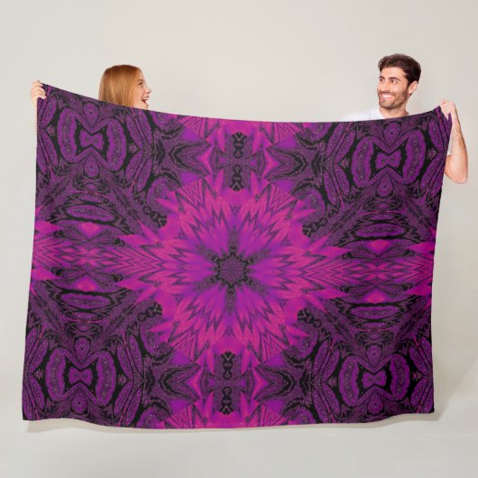 Paarse woestijn Song 42 Fleece Deken (In situ)