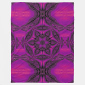 Paarse woestijnong 15 fleece deken (Voorkant)