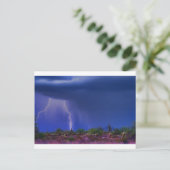 Paarse woestijnStorm Briefkaart (Staand voorkant)