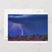 Paarse woestijnStorm Briefkaart (Voorkant / Achterkant)