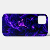 Paarse Wolf Case-Mate iPhone Case (Achterkant (horizontaal))