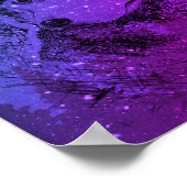 Paarse Wolf Poster (Hoek)