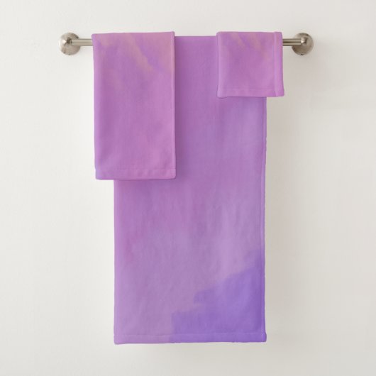 Paarse wolken bij schemering bad handdoek (Insitu)