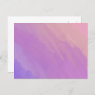 Paarse wolken bij schemering briefkaart