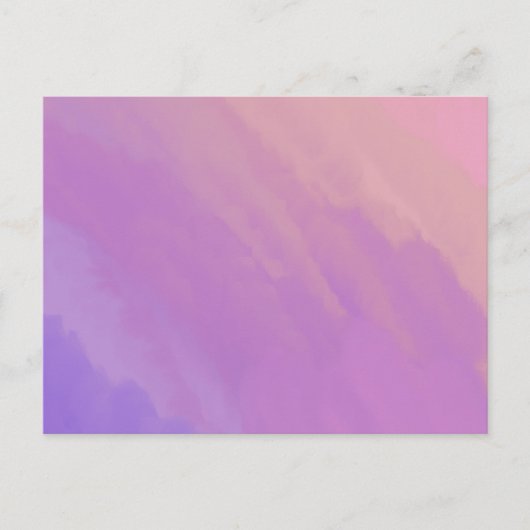 Paarse wolken bij schemering briefkaart (Voorkant)