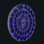 Paarse wolken dartbord<br><div class="desc">Donkere en lichte paarse wolken.</div>