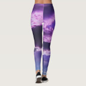Paarse wolken leggings (Achterkant)