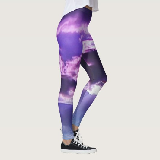 Paarse wolken leggings (Rechts)