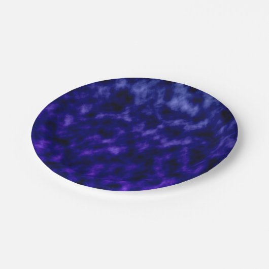 Paarse wolken papieren bordje (Gekanteld)