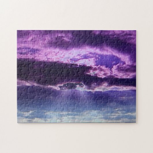 Paarse wolken Puzzle Legpuzzel (Horizontaal)
