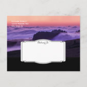 Paarse wolken Zonnetijd sparen de Briefkaarten van (Achterkant)