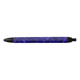 Paarse wolken zwarte inkt pen