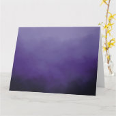 Paarse wolkenkaart kaart (Gele Bloem)