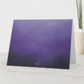 Paarse wolkenkaart kaart (Achterkant)