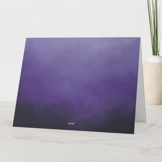 Paarse wolkenkaart kaart (Achterkant)