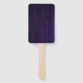 Paarse Wooden Photo Hand Fan Handwaaier (Achterkant)