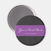 Paarse & Woodgrain  magneet (Voorkant / Achterkant)