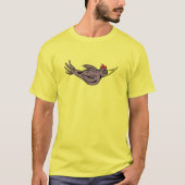 Paarse Woodpecker T-shirt (Voorkant)