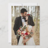 Paarse Worth the Wait Sequel Wedding Celebration Kaart (Achterkant)