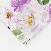 Paarse Wreatfoto Best Mam Ever Moederdag Fleece Deken (Hoek)