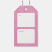 Paarse Yellow Bon Voyage Party voor Label Cadeaulabel (Achterkant)