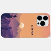 Paarse Yellow Hike Mountain Sunset Case-Mate iPhone Case (Achterkant (horizontaal))