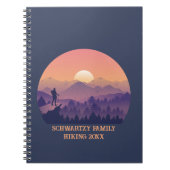  Paarse Yellow Hike Mountain Sunset Notitieboek (Voorkant)