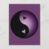 paarse yin yang briefkaart (Voorkant)