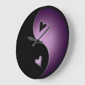 paarse yin yang grote klok (Hoek)