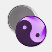 Paarse Yin yang magneet (Voorkant / Achterkant)