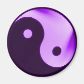 Paarse Yin yang magneet (Voorkant)