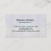 Paarse Yin Yang met Mandala Heart Visitekaartje (Achterkant)