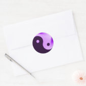 Paarse Yin Yang sticker (Envelop)