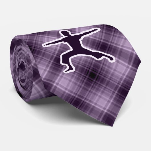 Paarse Yoga Stropdas (Opgerold)