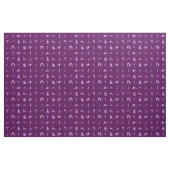 Paarse yogahoudingen gedrukte stof per yard (Yard (91,4 cm))
