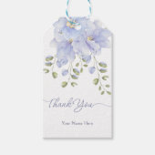 Paarse zachte bloesem cadeaulabel (Voorkant)