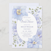 Paarse zachte bloesem kaart (Voorkant / Achterkant)