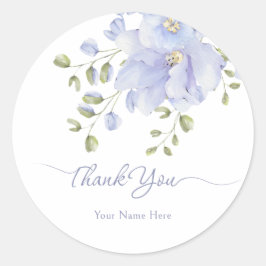 Paarse zachte bloesem ronde sticker