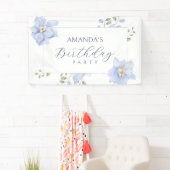 Paarse zachte bloesem spandoek (Insitu)